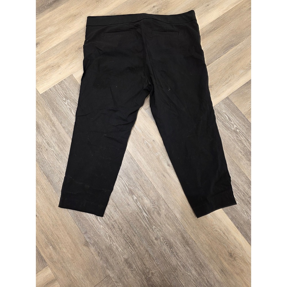 Ava & Viv Womens Black Pull On Ankle Pants Stretch Trousers 3X - Picture 7 of 9